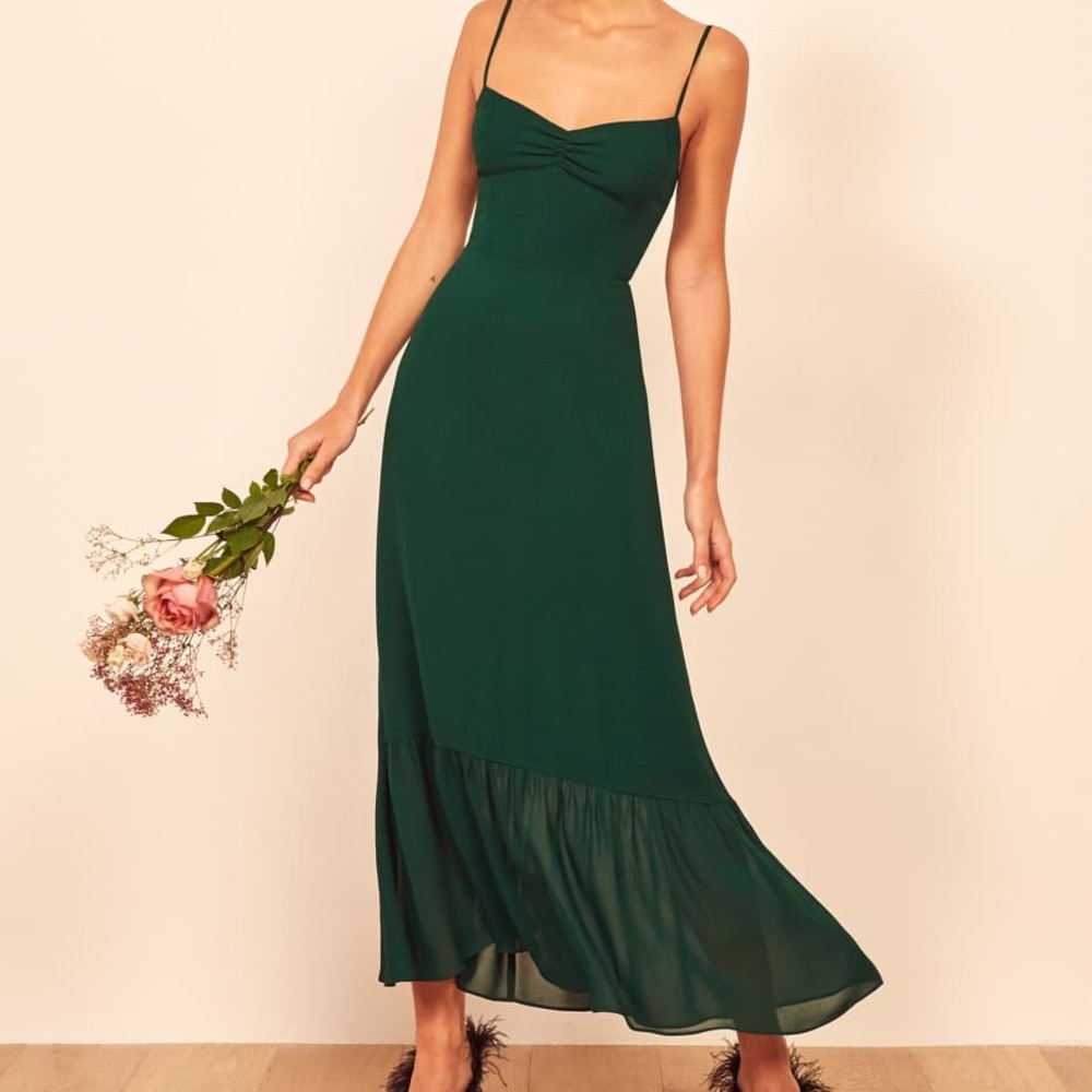 Reformation Emerald Emersyn Dress